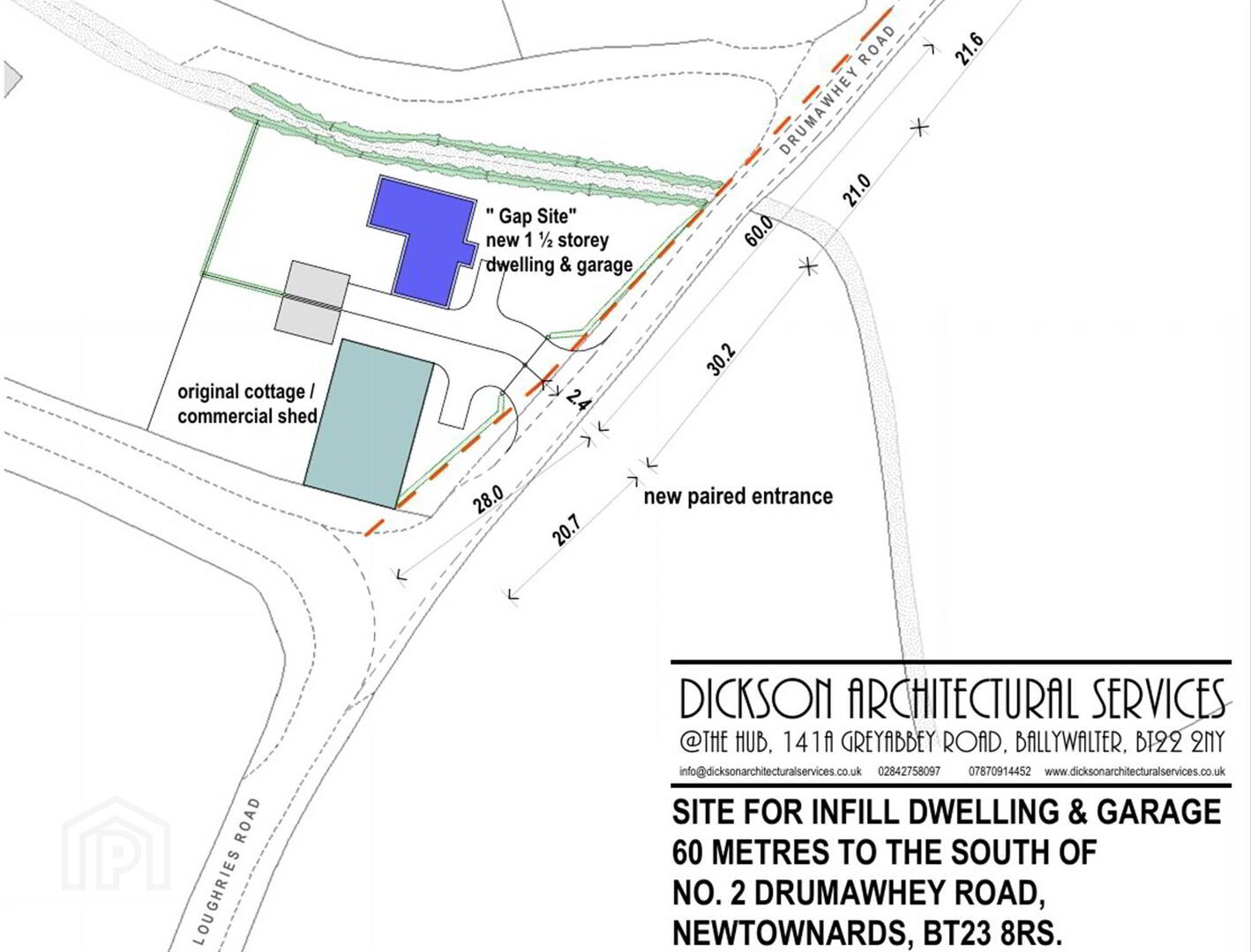 Building Site, 60m South, 2 Drumawhey Road 2 of 2