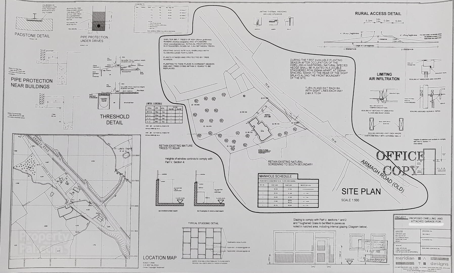 SITE Opposite & 60m South