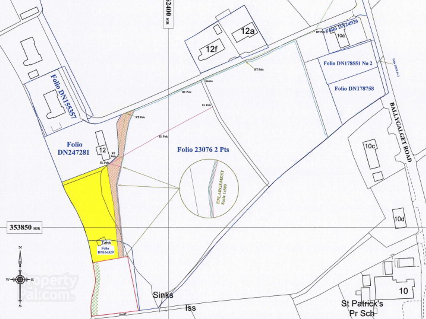 Site 100m, 12 Ballygalget Road