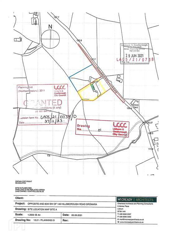 TWO OUTSTANDING BUILDING SITES, Almost Opposite, 149 Hillsborough Road 18 of 42