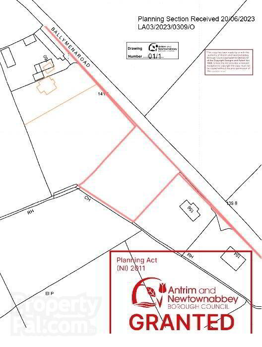 Building Site 90m NW Of, 156 Ballymena Road