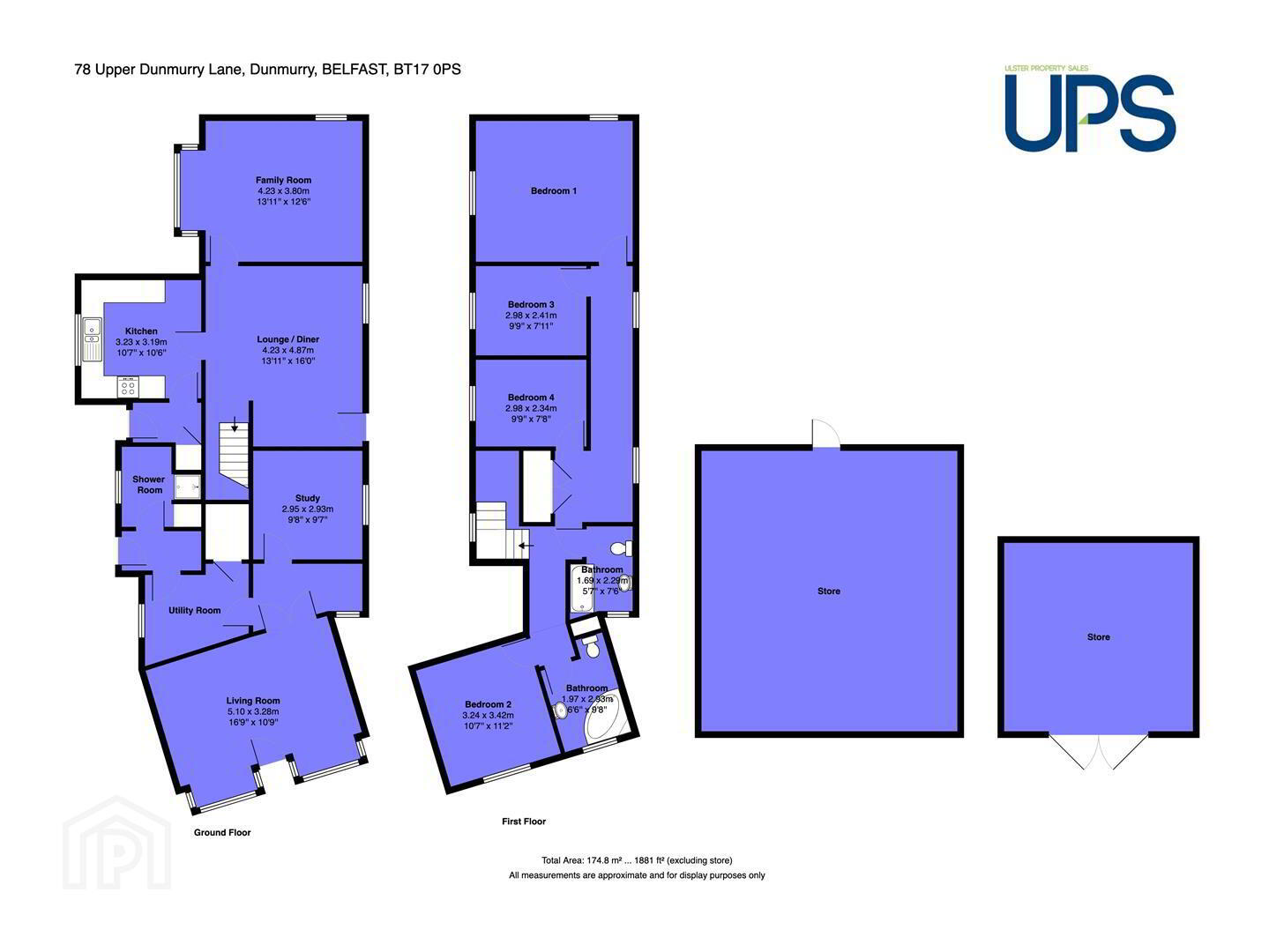House And Apartment With Yard & Outbuildings, 78 Upper Dunmurry Lane 48 of 48