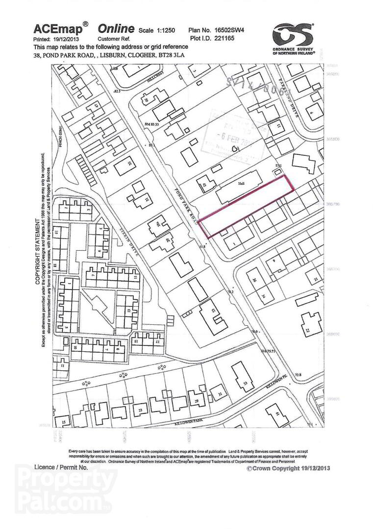 Site For Two Detached Houses, 38 Pond Park Road