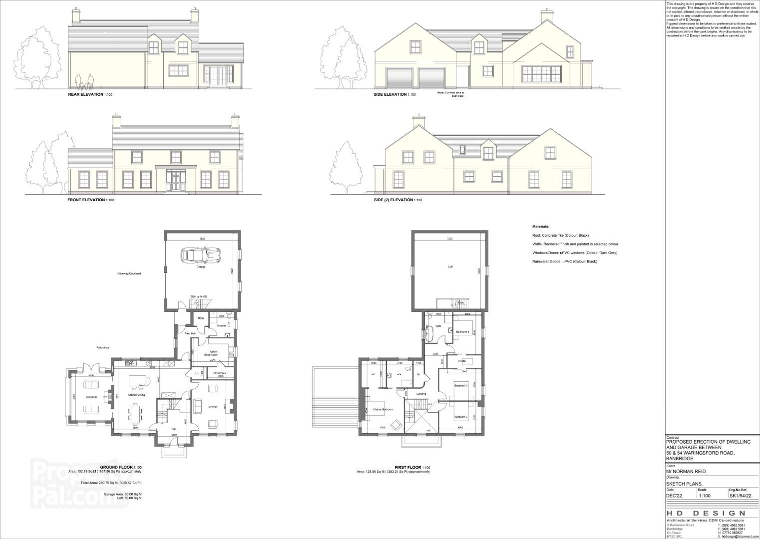 0.75 Acre Building Site With FPP, Waringsford Road 5 of 5