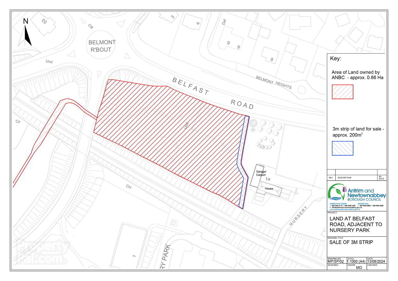 3m Strip Of Land Adjacent To, 1a Nursery Park