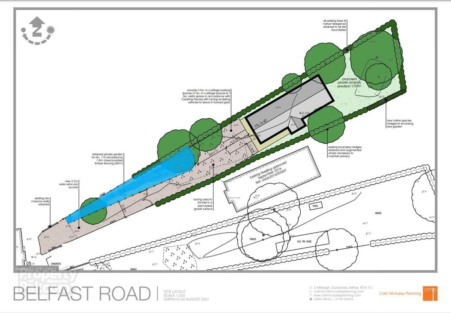 Land @, 115 Belfast Road