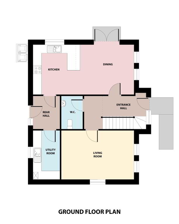 Floorplan 1 of House Type D SHOW HOUSE, Millbrook, Coalisland, Dungannon