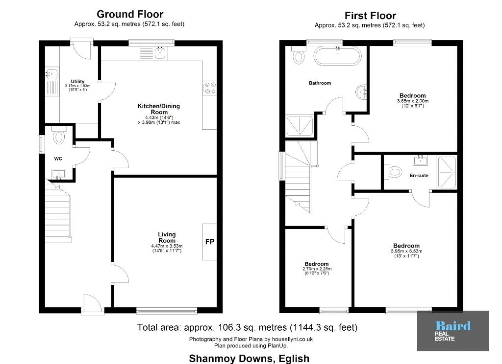 Floorplan 1 of House Type 7, Shanmoy Downs, Eglish, Dungannon