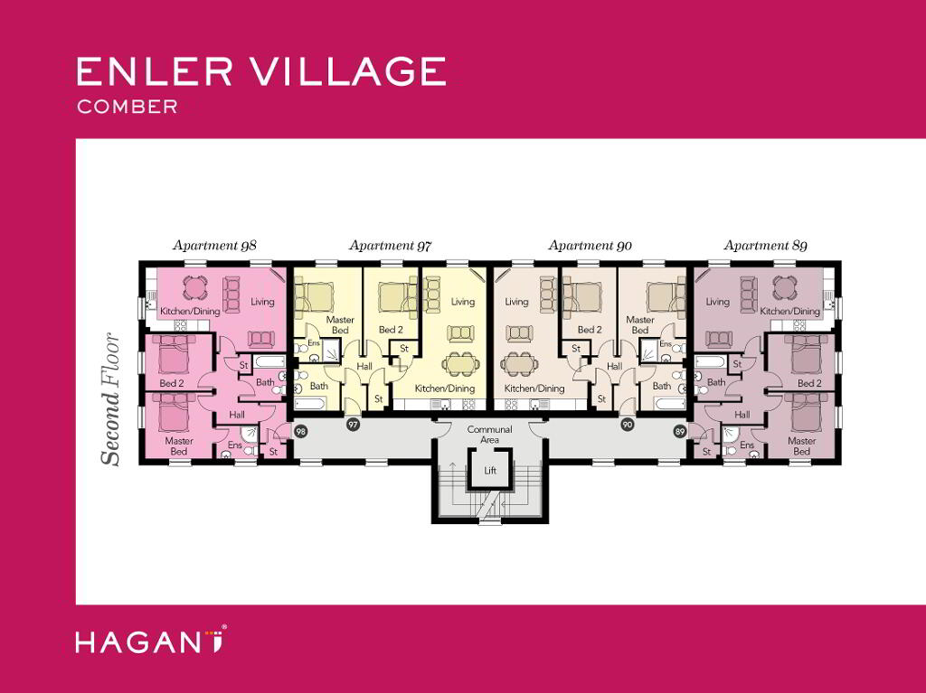 Floorplan 3 of The Malmesbury Apartments, Enler Village, Newtownards Road, Comber Bt23 5Zw