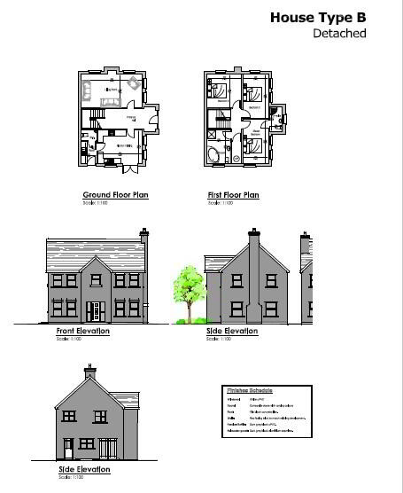 Floorplan 1 of House Type B, Millbrook, Washingbay Road, Coalisland