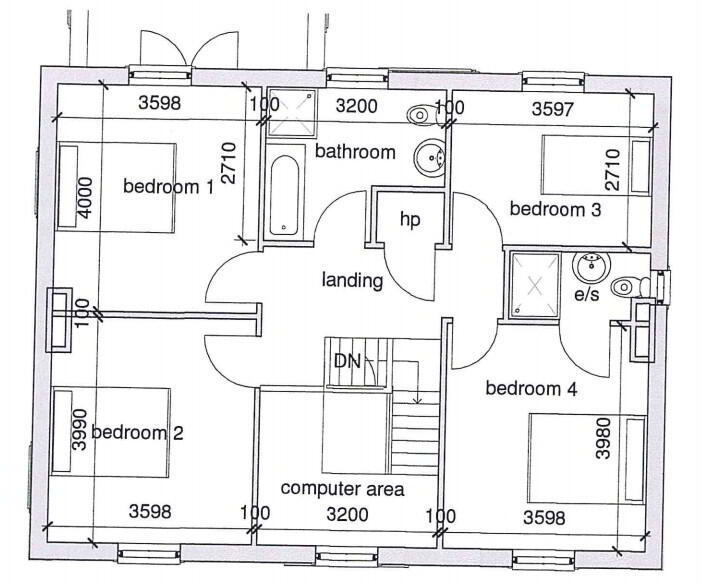 Floorplan 2 of Type 2, Dervaghroy Manor, Church Road, Gortaclare, Omagh