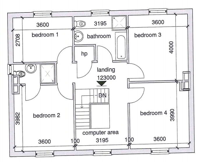 Floorplan 2 of Type 1, Dervaghroy Manor, Church Road, Gortaclare, Omagh