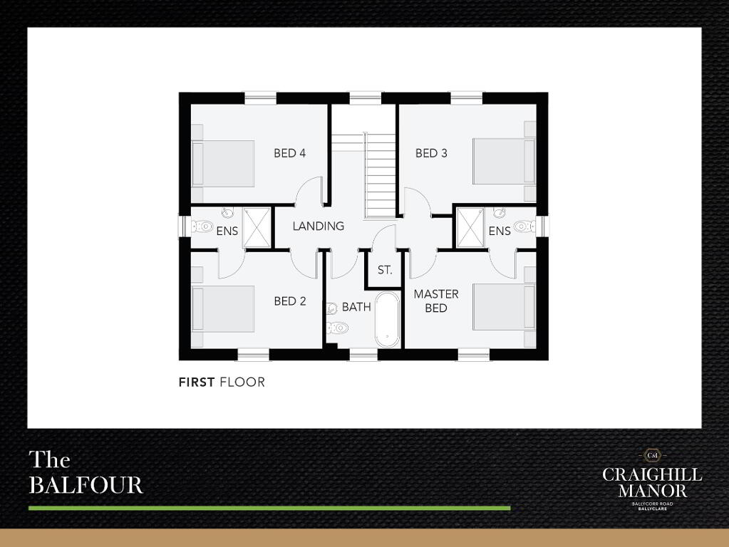 Floorplan 2 of The Balfour, Craighill Manor, Ballycorr Road, Ballyclare