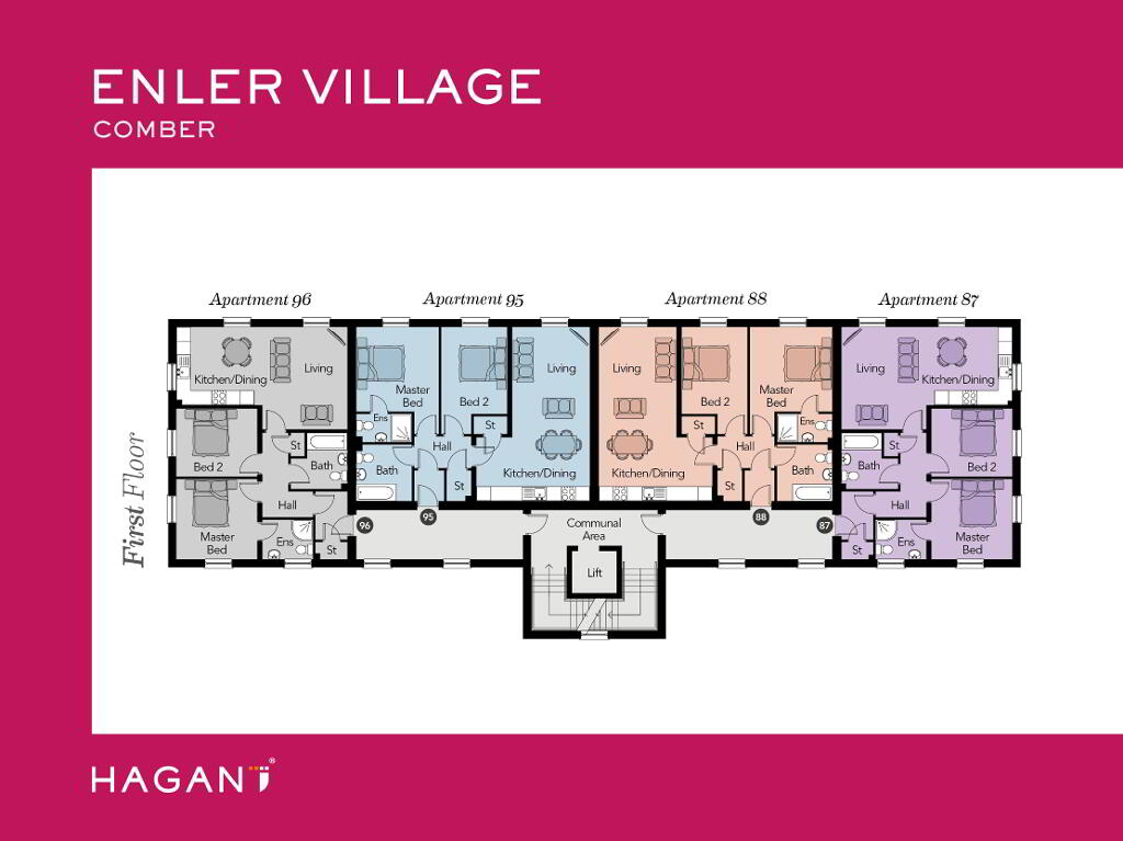 Floorplan 2 of The Malmesbury Apartments, Enler Village, Newtownards Road, Comber Bt23 5Zw