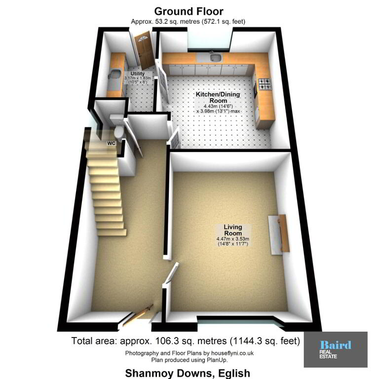 Floorplan 6 of House Type 7, Shanmoy Downs, Eglish, Dungannon