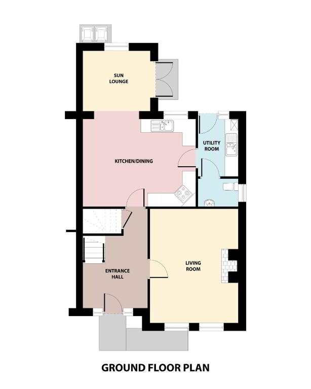 Floorplan 1 of House Type C, Millbrook, Washingbay Road, Coalisland