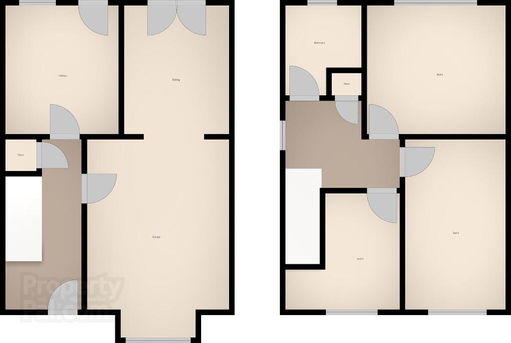 Floorplan 1 of 66 Carlton Heights, Bangor