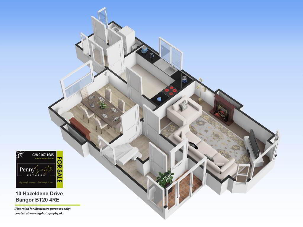 Floorplan 1 of 10 Hazeldene Drive, Bangor