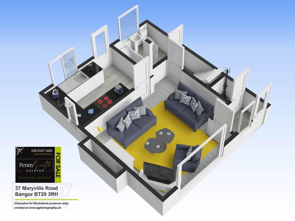 Floorplan 1 of 37 Maryville Road, Bangor