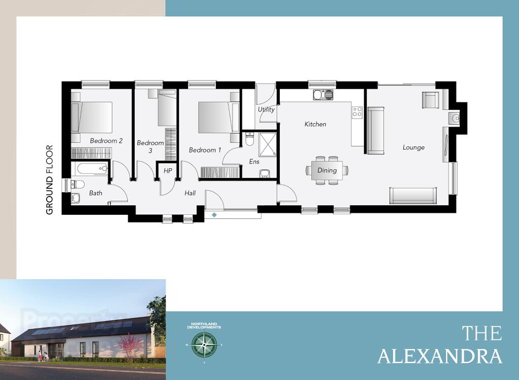 Floorplan 1 of The Alexandra, Loughry View, Movilla Road, Newtownards