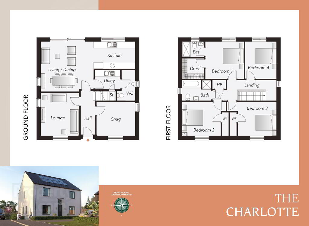 Floorplan 1 of The Charlotte, Loughry View, Movilla Road, Newtownards