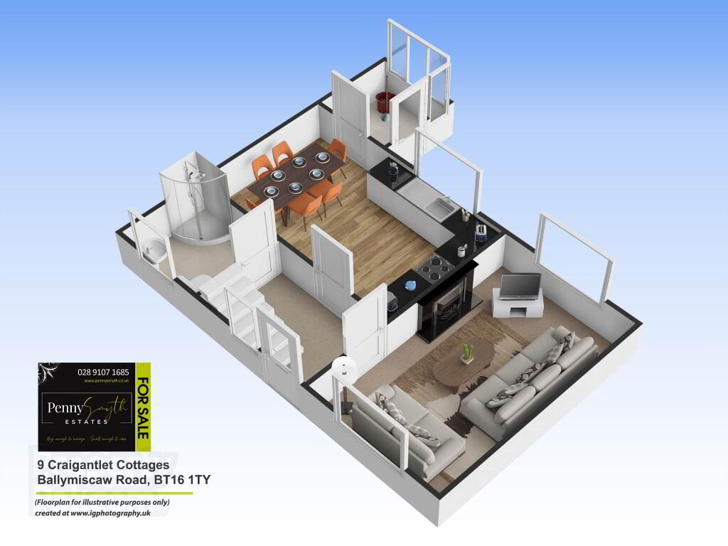 Floorplan 1 of 9 Ballymiscaw Road, Craigantlet Cottages, Dundonald, Belfast