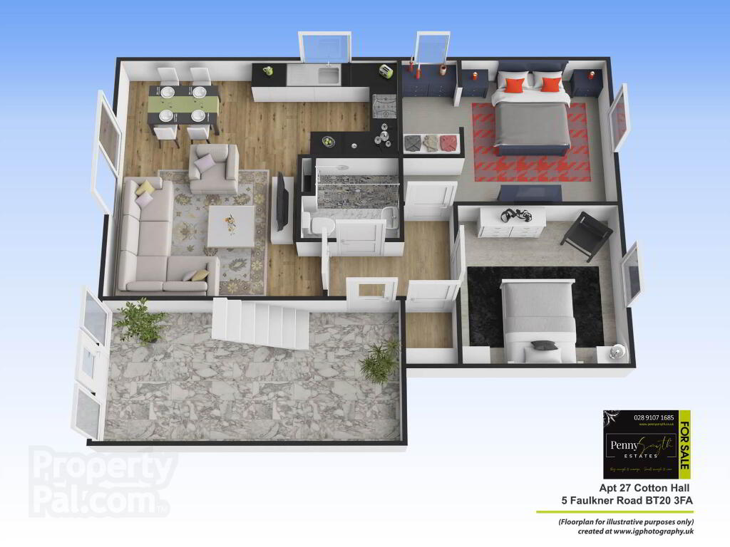 Floorplan 1 of Apt 27, Cotton Hall, Faulkner Road, Bangor