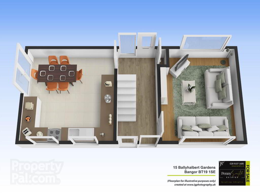 Floorplan 1 of 15 Ballyhalbert Gardens, Bangor