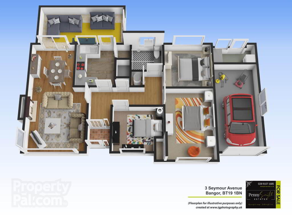 Floorplan 1 of 3 Seymour Avenue, Bangor