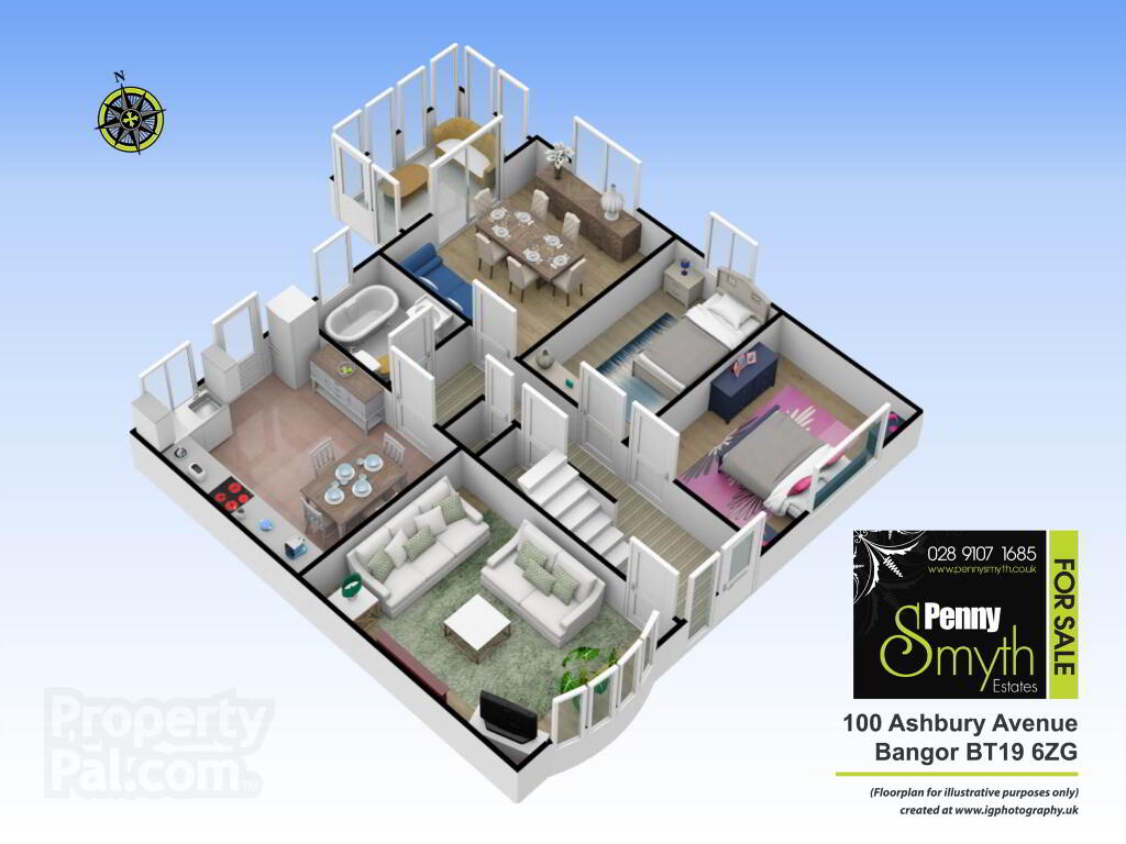 Floorplan 1 of 100 Ashbury Avenue, Bangor