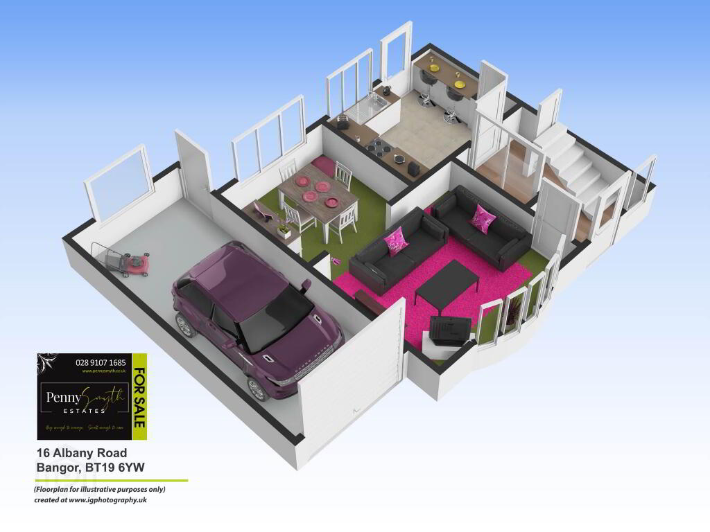 Floorplan 1 of 16 Albany Road, Bangor