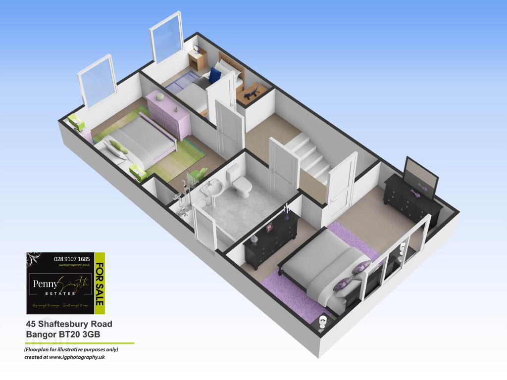 Floorplan 2 of 45 Shaftesbury Road, Bangor