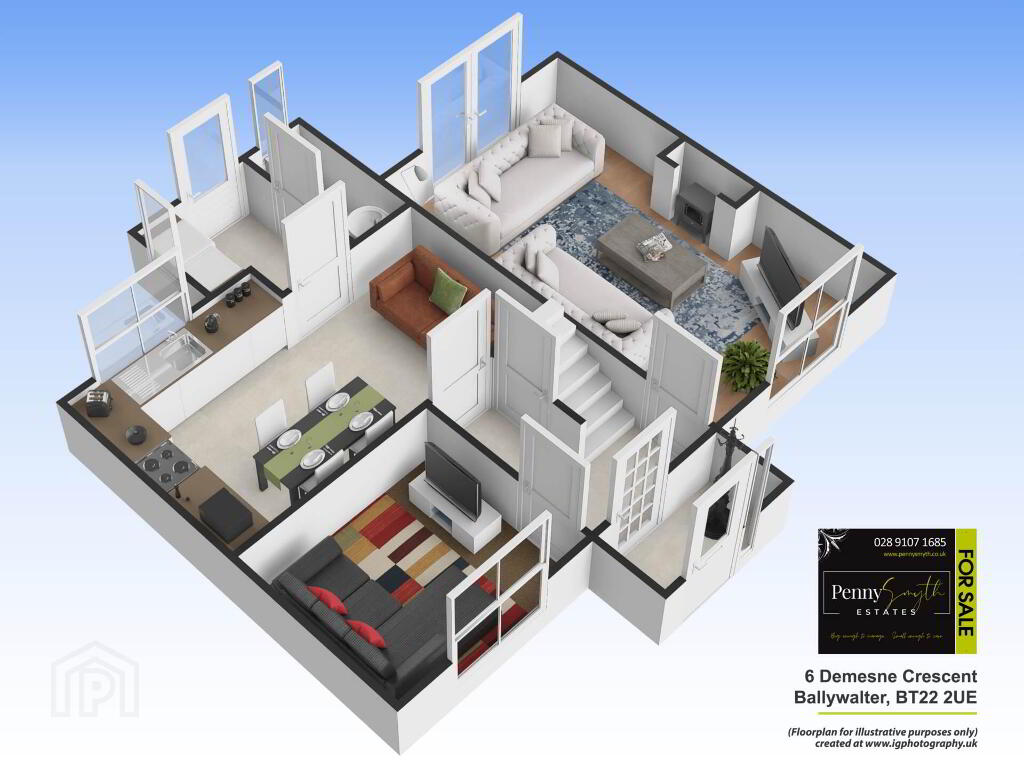 Floorplan 1 of 6 Demesne Crescent, Newtownards