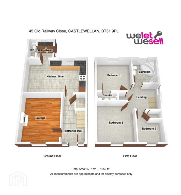 Floorplan 1 of 45 Old Railway Close, Leitrim, Castlewellan