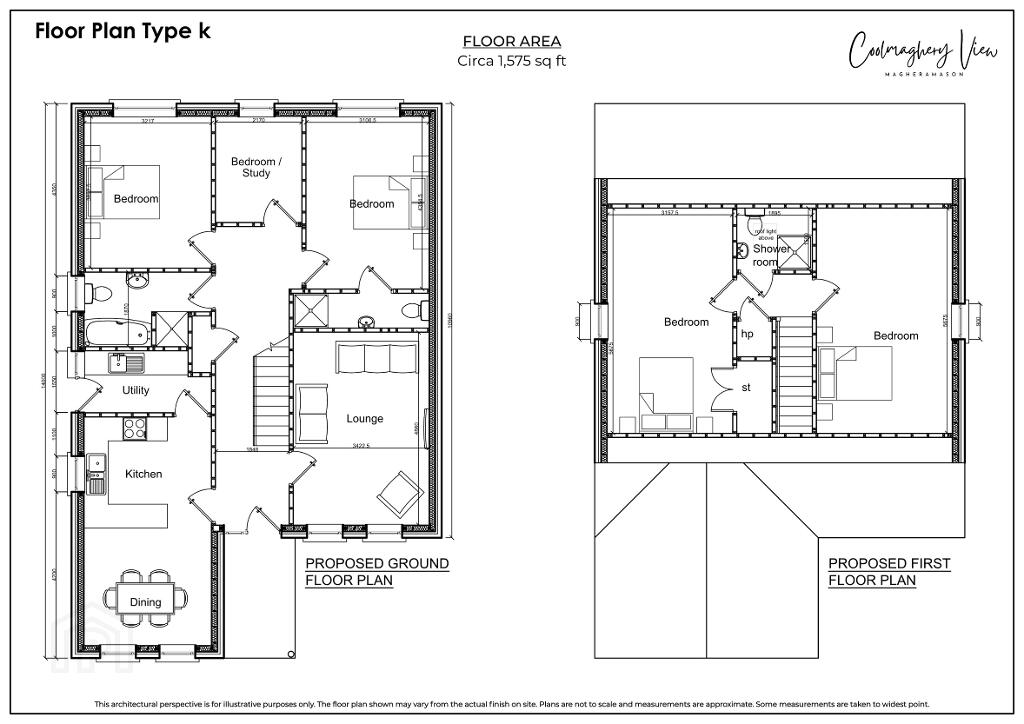 Floorplan 1 of Type K, Coolmaghery View, Magheramason, L’derry