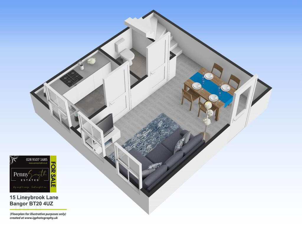 Floorplan 1 of 15 Lineybrook Lane, Bangor