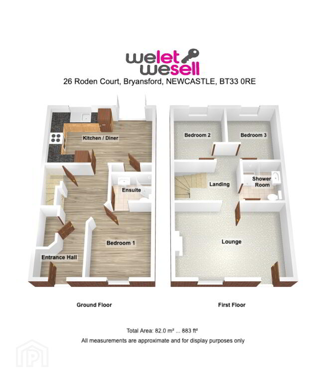 Floorplan 1 of 26 Roden Court, Bryansford, Newcastle