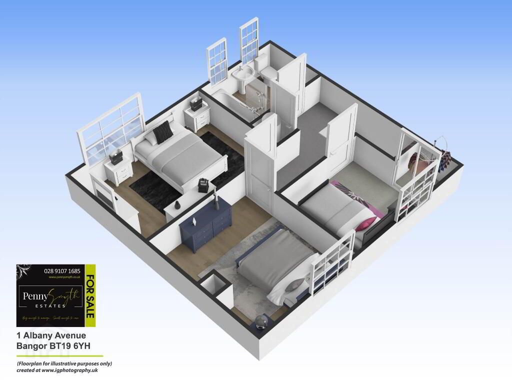 Floorplan 2 of 1 Albany Avenue, Bangor