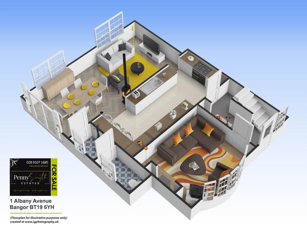 Floorplan 1 of 1 Albany Avenue, Bangor