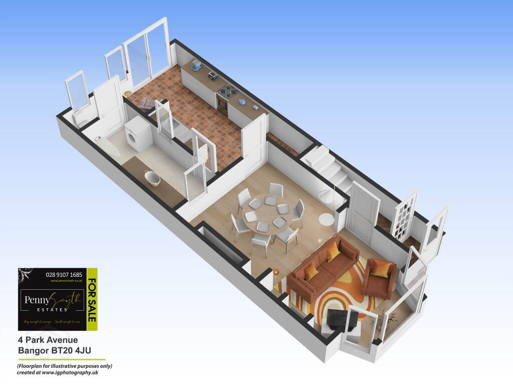 Floorplan 1 of 4 Park Avenue, Bangor