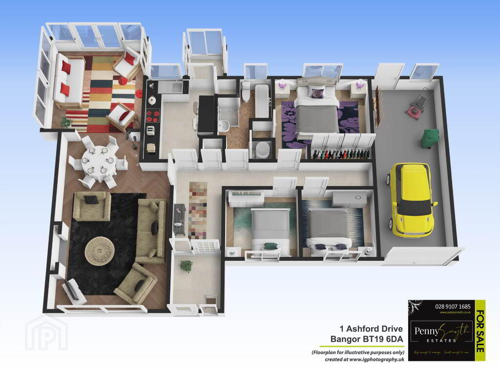 Floorplan 1 of 1 Ashford Drive, Bangor