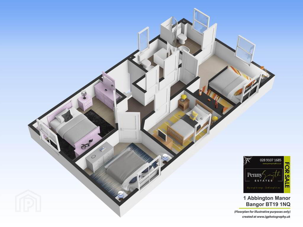 Floorplan 2 of 1 Abbington Manor, Bangor