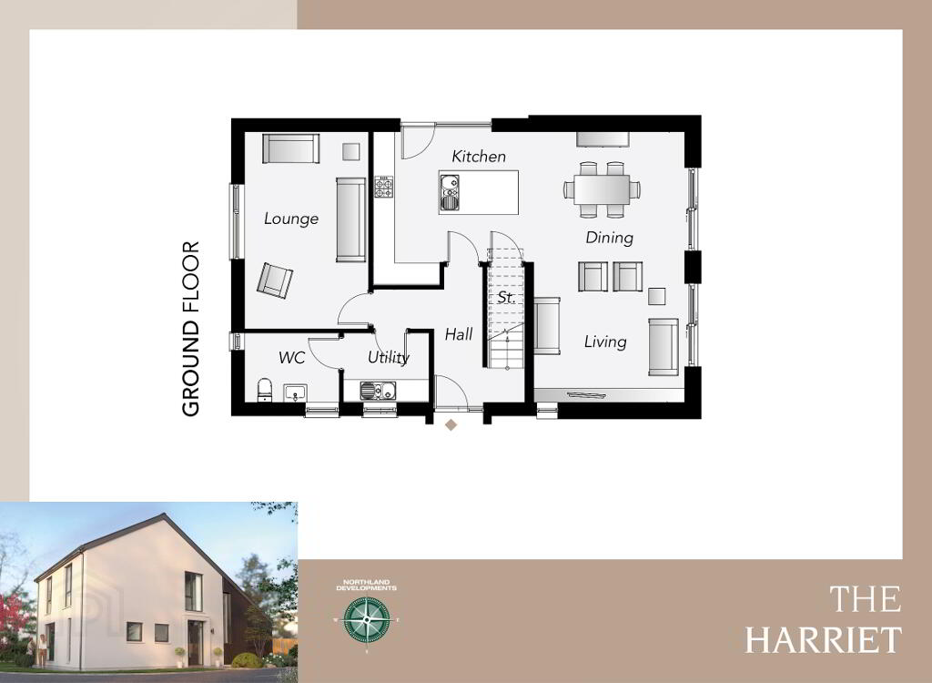 Floorplan 1 of The Harriet, Loughry View, Movilla Road, Newtownards
