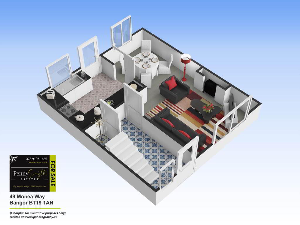 Floorplan 1 of 49 Monea Way, Bangor