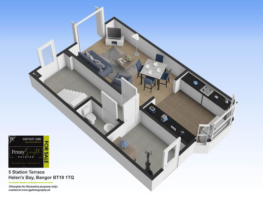 Floorplan 1 of 5 Station Terrace, Helens Bay, Bangor