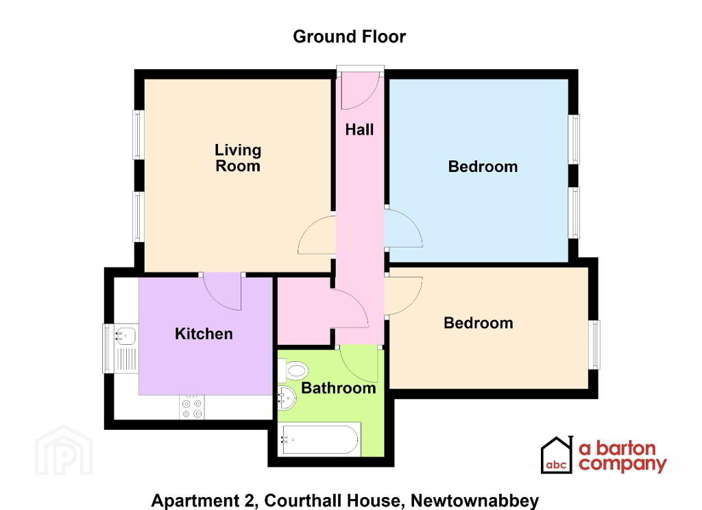 Floorplan 1 of 2 Courthall House, Sally Gardens, Newtownabbey