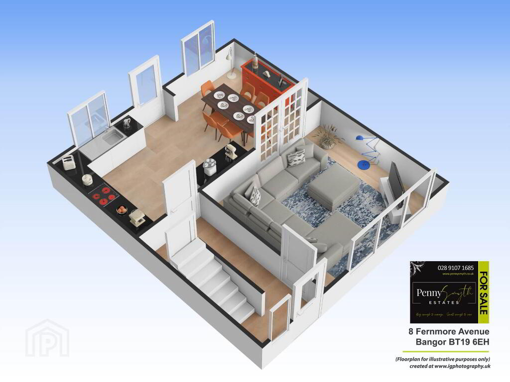 Floorplan 1 of 8 Fernmore Avenue, Bangor