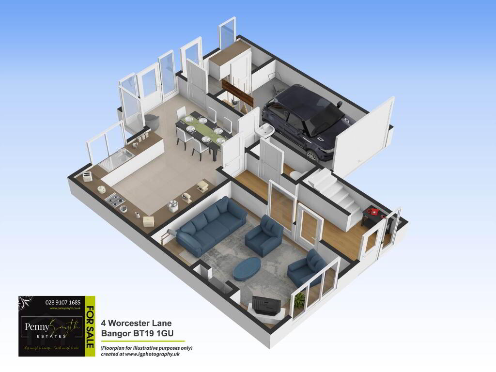 Floorplan 1 of 4 Worcester Lane, Bangor
