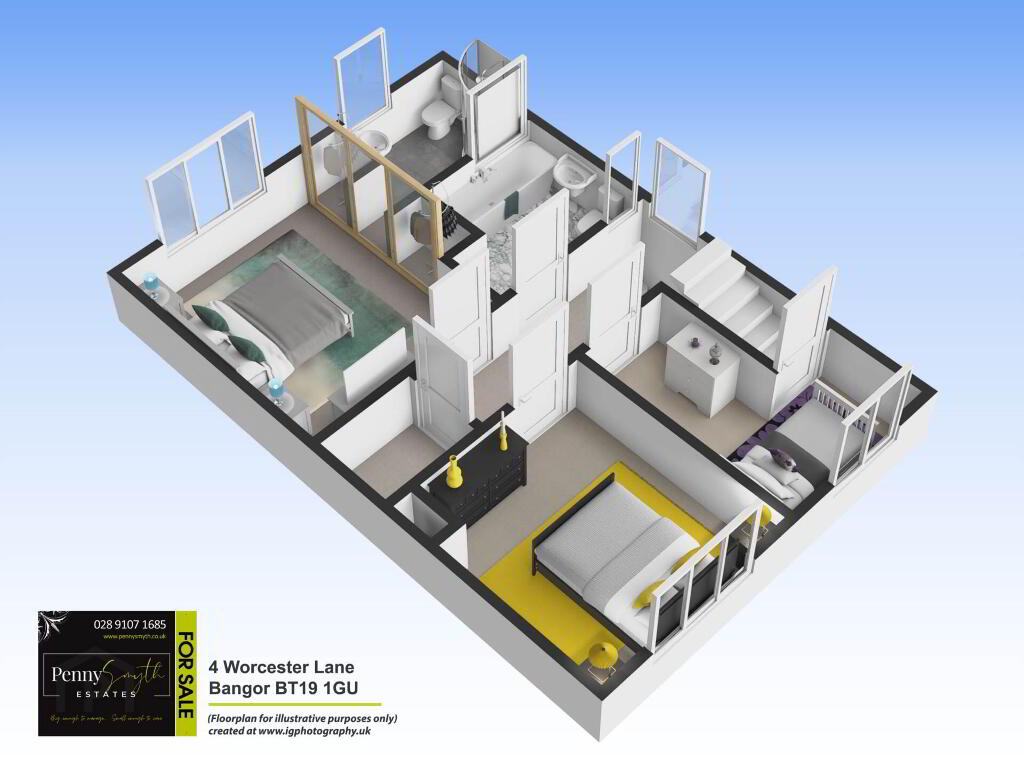 Floorplan 2 of 4 Worcester Lane, Bangor