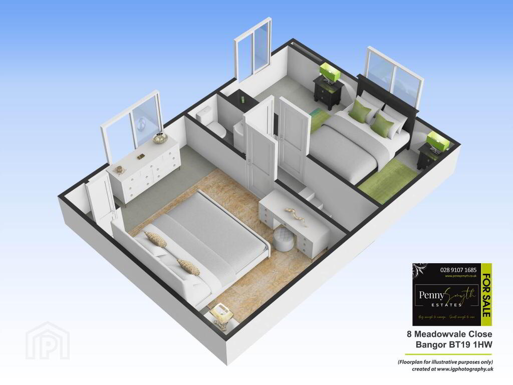 Floorplan 2 of 8 Meadowvale Close, Bangor